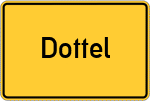 Place name sign Dottel