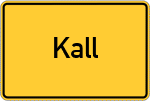 Place name sign Kall
