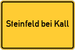 Place name sign Steinfeld bei Kall