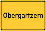 Place name sign Obergartzem