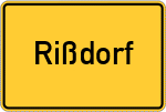 Place name sign Rißdorf