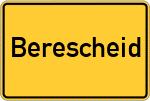 Place name sign Berescheid