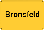 Place name sign Bronsfeld