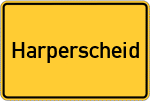 Place name sign Harperscheid