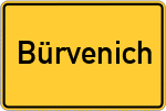 Place name sign Bürvenich