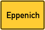 Place name sign Eppenich