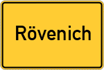 Place name sign Rövenich