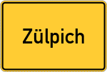 Place name sign Zülpich