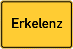 Place name sign Erkelenz