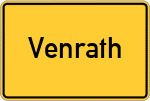 Place name sign Venrath