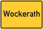 Place name sign Wockerath