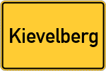 Place name sign Kievelberg