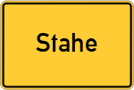 Place name sign Stahe, Selfkantkreis