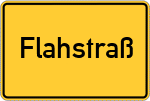 Place name sign Flahstraß, Selfkantkreis