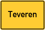 Place name sign Teveren