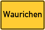 Place name sign Waurichen, Selfkantkreis