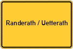Place name sign Randerath / Uetterath
