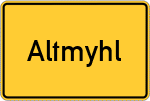 Place name sign Altmyhl