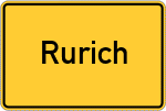 Place name sign Rurich