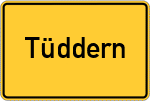 Place name sign Tüddern