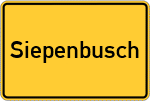 Place name sign Siepenbusch
