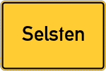Place name sign Selsten