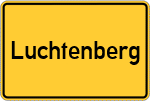 Place name sign Luchtenberg
