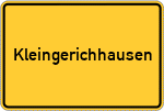 Place name sign Kleingerichhausen, Kreis Erkelenz