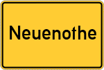 Place name sign Neuenothe