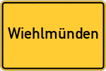 Place name sign Wiehlmünden