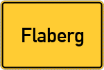 Place name sign Flaberg