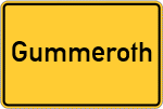 Place name sign Gummeroth