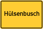Place name sign Hülsenbusch