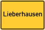 Place name sign Lieberhausen