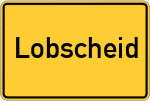 Place name sign Lobscheid