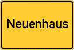 Place name sign Neuenhaus