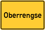 Place name sign Oberrengse