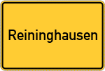 Place name sign Reininghausen