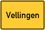 Place name sign Vellingen