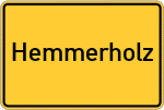 Place name sign Hemmerholz, Sieg
