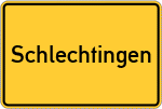 Place name sign Schlechtingen, Sieg