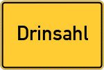 Place name sign Drinsahl
