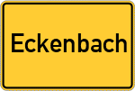 Place name sign Eckenbach