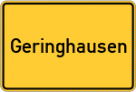 Place name sign Geringhausen