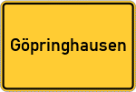 Place name sign Göpringhausen
