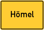 Place name sign Hömel