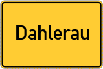 Place name sign Dahlerau