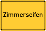 Place name sign Zimmerseifen