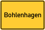 Place name sign Bohlenhagen