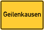 Place name sign Geilenkausen